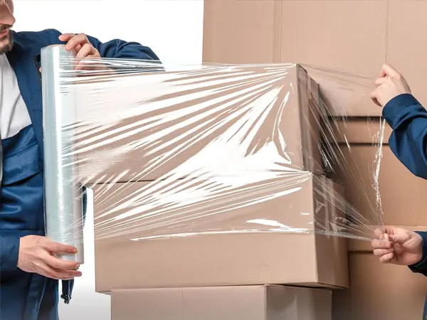 Filme extensível manual para serviços pesados ​​que atualiza embalagens de logística industrial
